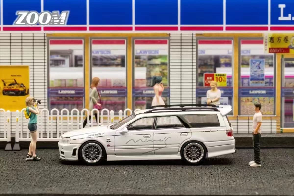 ZOOM 1/64 日産 ステージア ワゴン R34 GTR Amazon | 1/64 ZOOM 日産 GTR R34 WAGON ワゴン ステージア mine's