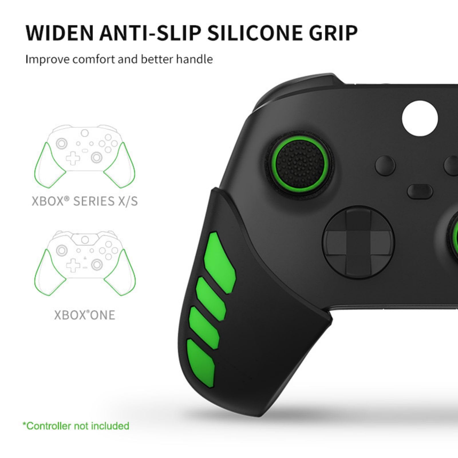 NiTHO Gaming Kit pour Manettes Xbox Series X/S, Ensemble Complet d'Améliorations - Poignées en Silicone Anti-Transpiration, Boutons de Contrôle, Anneaux de Précision, Accessoires pour Xbox Series X/S