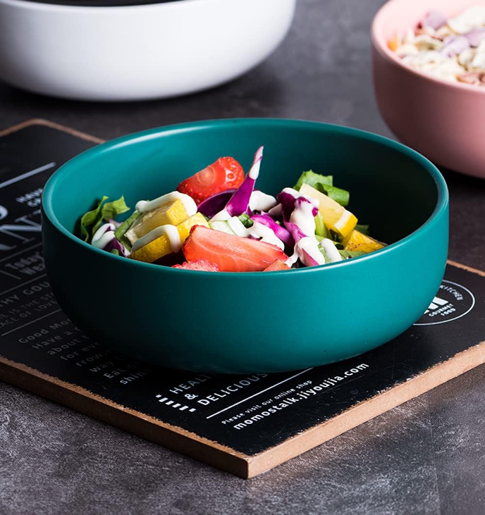 6 Pieces Ceramic Soy Dipping Dish Matte Porcelain Sushi Sauce Plate Mini Side Seasoning Bowl Creativity Salad Breakfast Bowl-Pink(Green)