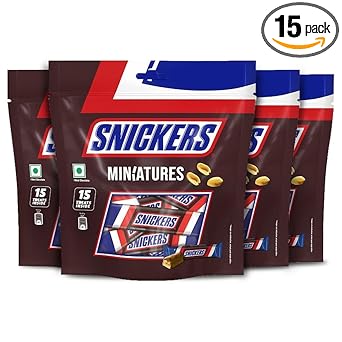 Snickers Miniatures Diwali Premium Chocolate Gift Pack | Filled with Peanuts, Nougat & Caramel | Chocolates for Diwali Gifting | 180g - Pack of 3 - image, photos