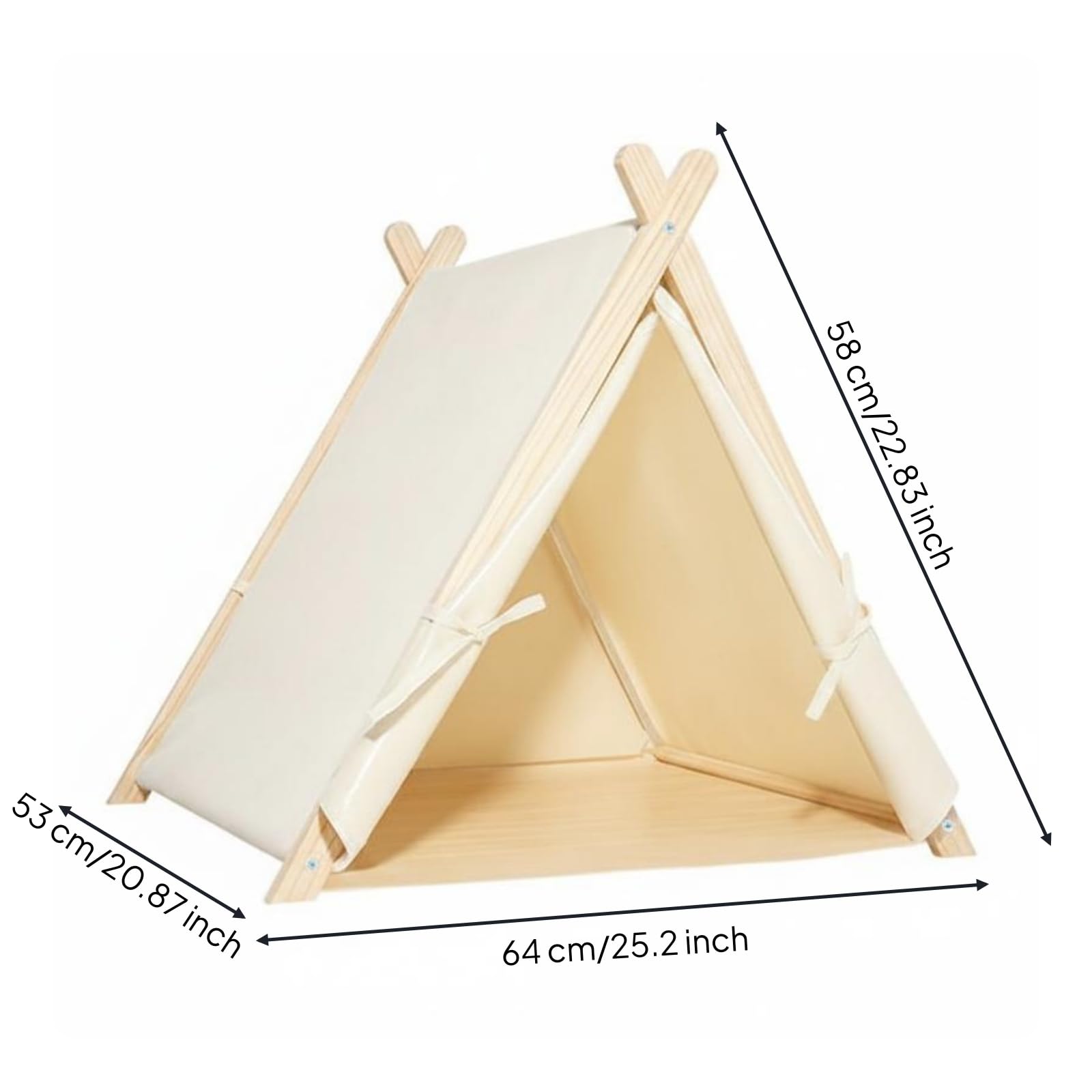 Portable Shelter Tenda Letto per Gatto Cuccia Rifugio Casetta Chiuso in Oxford 600D con Struttura in Legno Facile da Piegare E con Rivestimento Lavabile Adatto per Casa Salotto Camera da Letto