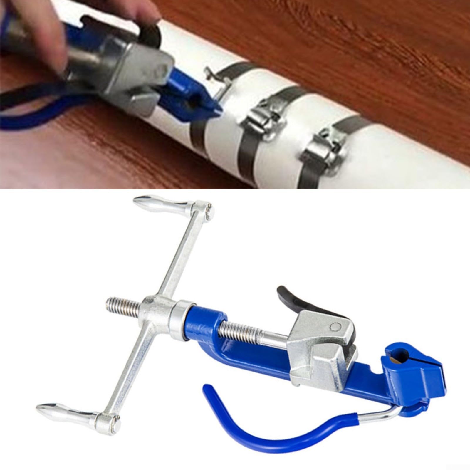 Pinza per fascette in acciaio inox, tenditore e pinza per cinghie da 3/16 a 3/4 pollici, con tenuta regolabile e rilascio automatico, dimensioni 380 x 210 mm, ad alto tenore di carbonio