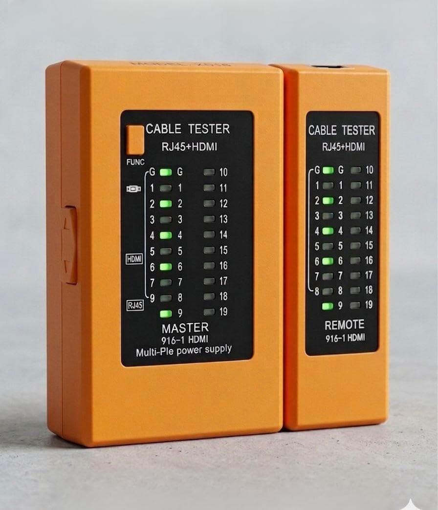 Network Cable Tester for RJ45 LAN and HDMI, Model X018, Master and Remote Unit, LED Indicator-picture-12