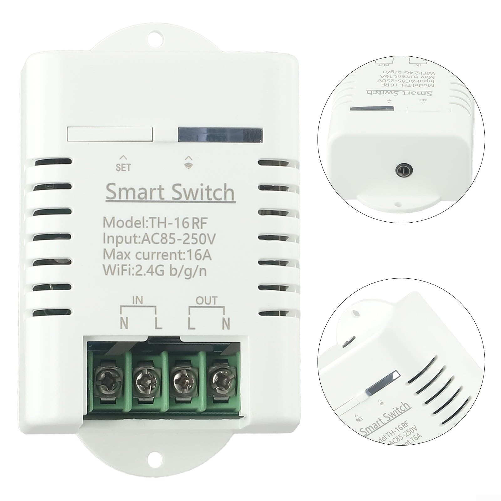 Inteligentny dom WiFi czujnik temperatury bezprzewodowy moduł temperatury czujnik AC 85-250 V aplikacja sterowanie zdalne sterowanie do aplikacji 123456
