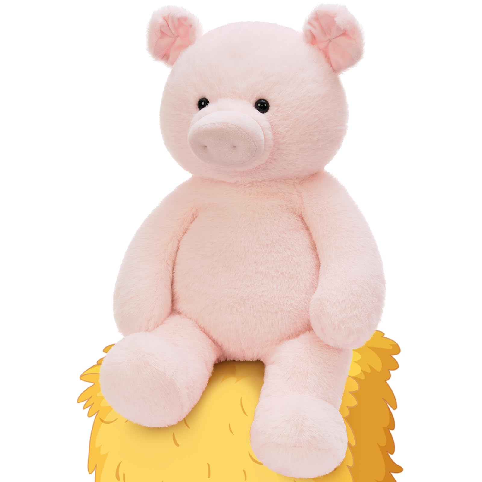 Peluche De Cerdo Rosa De 20 Cm – Suave Y Adorable – Ideal Como Regalo Para Niñas, Niños Y Bebés – Decoración Para Dormitorio, Sala O Escritorio