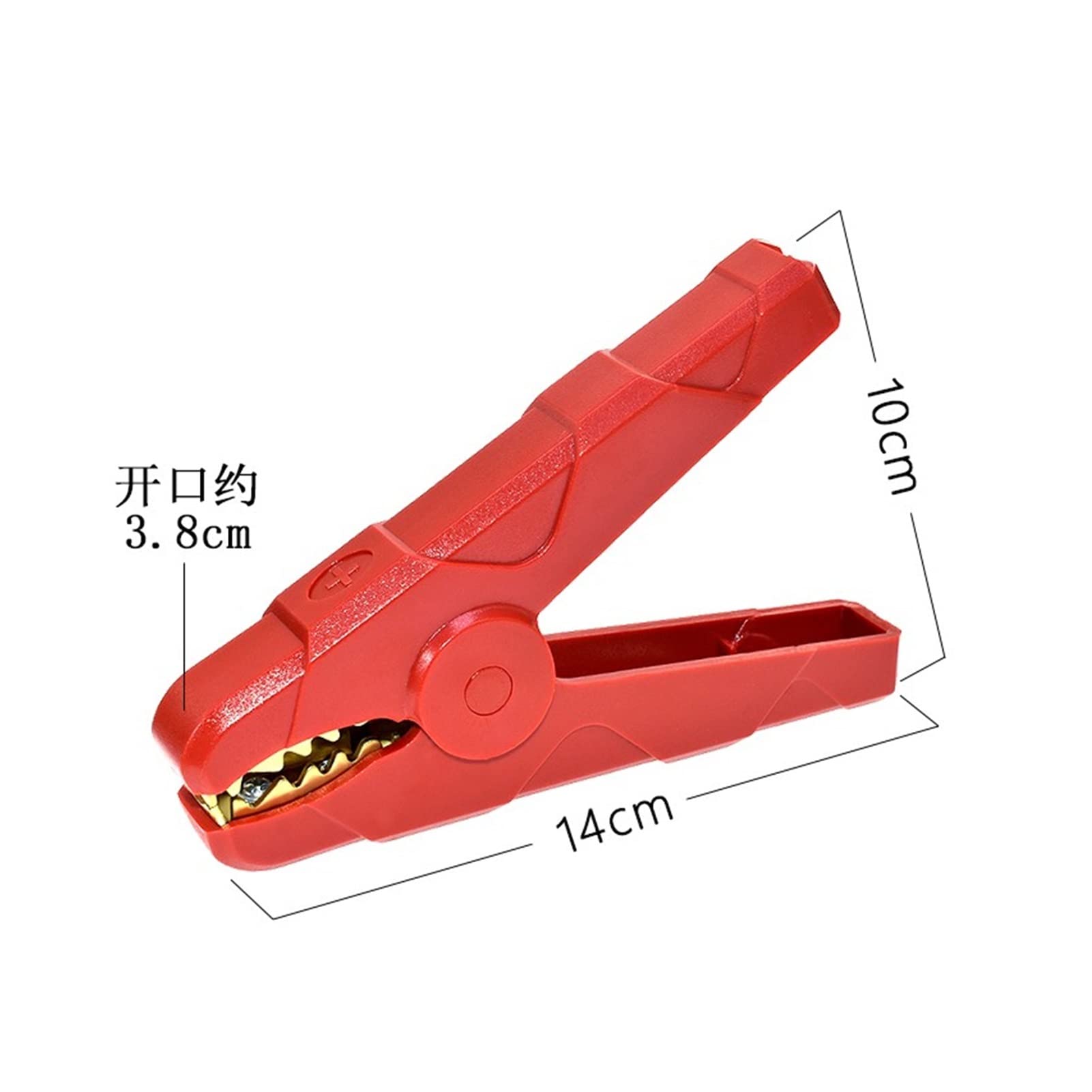 2 uds 140mm 500A Pinza de cocodrilo Abrazaderas de batería Clip de cocodrilo 500A Rojo Negro amablemente