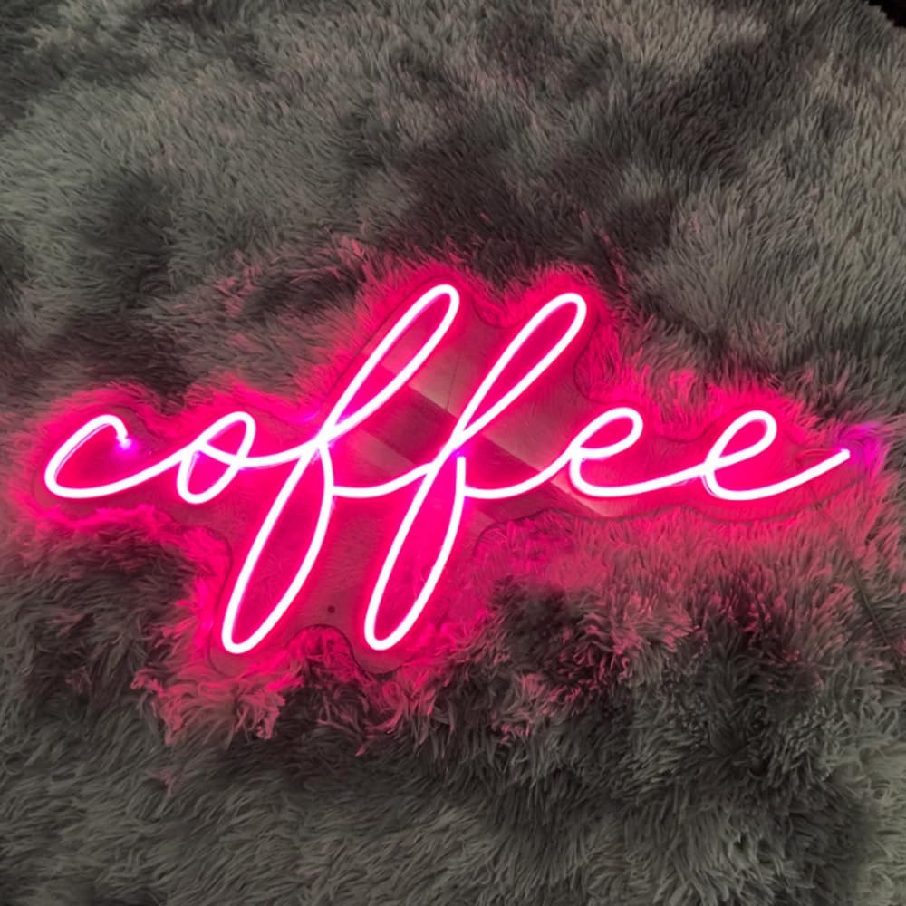 LED Sign Coffee Bar Neon Signs Café Led Lights Wine Wall Decorative Night Lamps Party Decoration Light USB Brightness Adjustable
