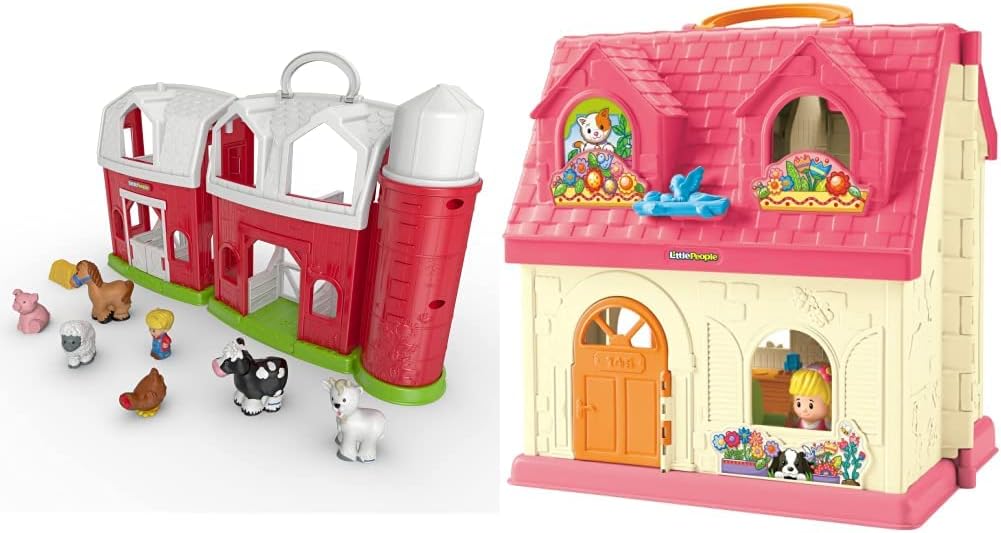 Fisher-Price Little People Animal Friends Farm, toddler playset with animal figures for ages 1 to 5 years [ Exclusive]