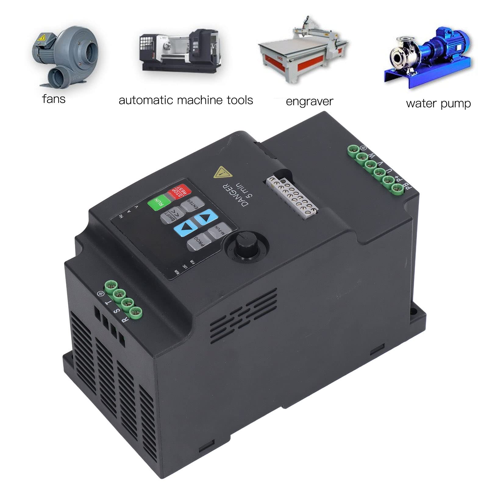 Mini con azionamento a frequenza variabile da 4KW Controller motore trifase con elevata capacità di carico Modalità di controllo multiple per la regolazione della velocità