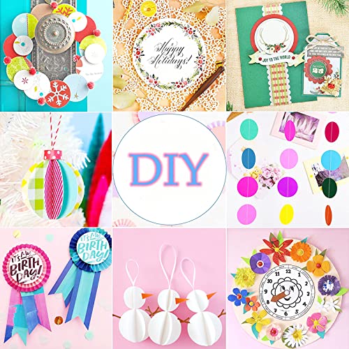 Circle Punch 2 Inch Craft Lever Punch Circle Shape Lever Punch Handmade Paper Punch Candy Color By Random 2 Inch（50.8Mm）Circle Punch #TOP5