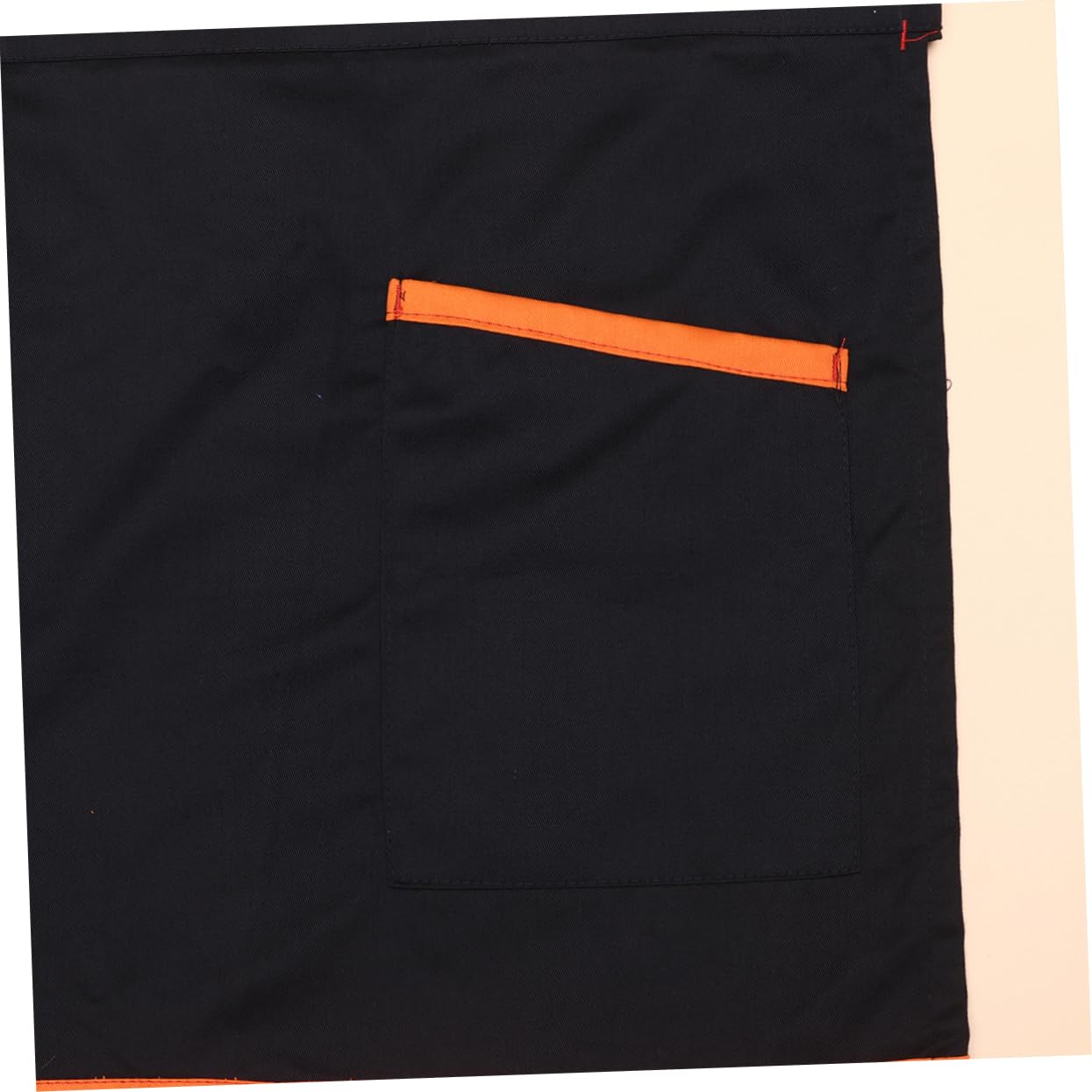 BEBEMOKO Waiter Apron Mens Grilling Apron Cafe Apron Short Apron Chef Waitress Half Apron Waiter Serving Apron Unisex Apron Grill Apron for Men Waist Apron Short Aprons with Pockets Orange