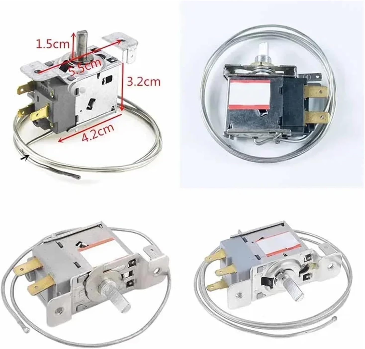 WDF22G 20 22A 18 2-pin 3-pin Terminal Freezer Refrigerator Thermostat Switch Accessories With Metal Wire