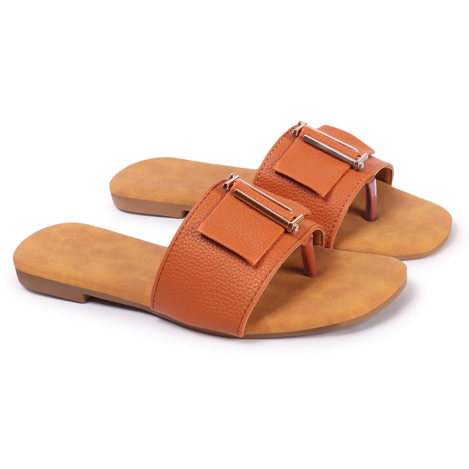Elegant feet Women Stylish Flats Sandal Slip on Fashionable Casual Daily/College Wear Fancy Footwear Fashion Flat Sandals for Ladies (B0D4VWNNZM) Amazon Price History, Amazon Price Tracker