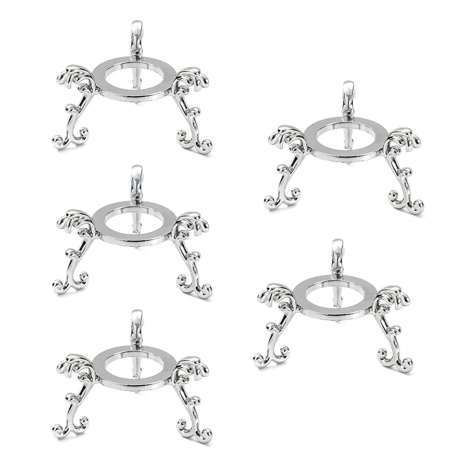 Buxuaaaa Classical Crystal Balls Stand Compact Space Saving Design Sturdy Resistant Round Display Holders Sturdy Iron Base for Crystal Spheres