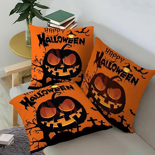Miniatura 6 de Fundas de almohada decorativas de Halloween de 18 x 18 pulgadas, fundas de almohada de granja, fundas de almohada decorativas, decoraciones de