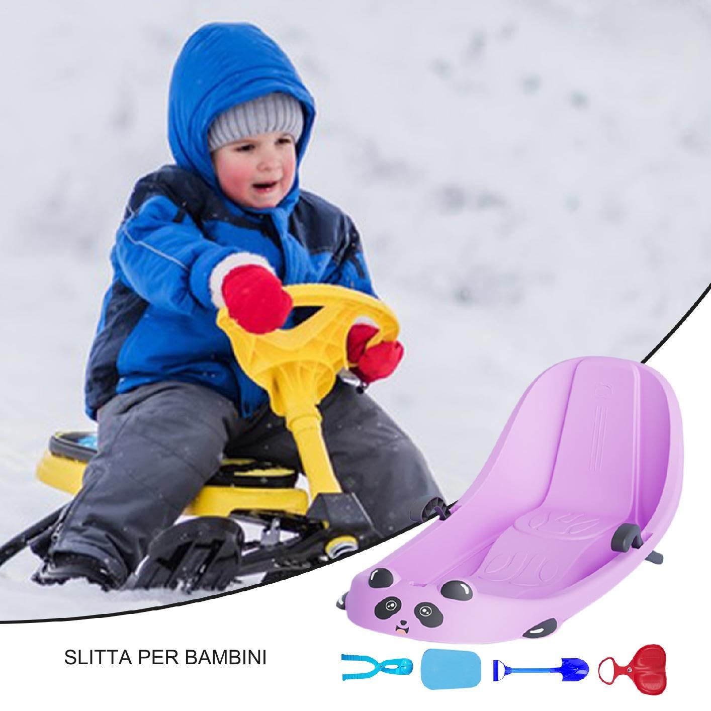 Slittino per Bambini Ergonomico e Adatto a Tutta la Famiglia