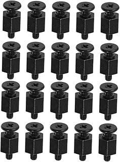 Hemobllo 20 PCS m2 motherboard screws para laptop notebook computer notebook stand motherboard mounting screws M.2 Screw motherboard standoffs and screws Metal floor switch plate