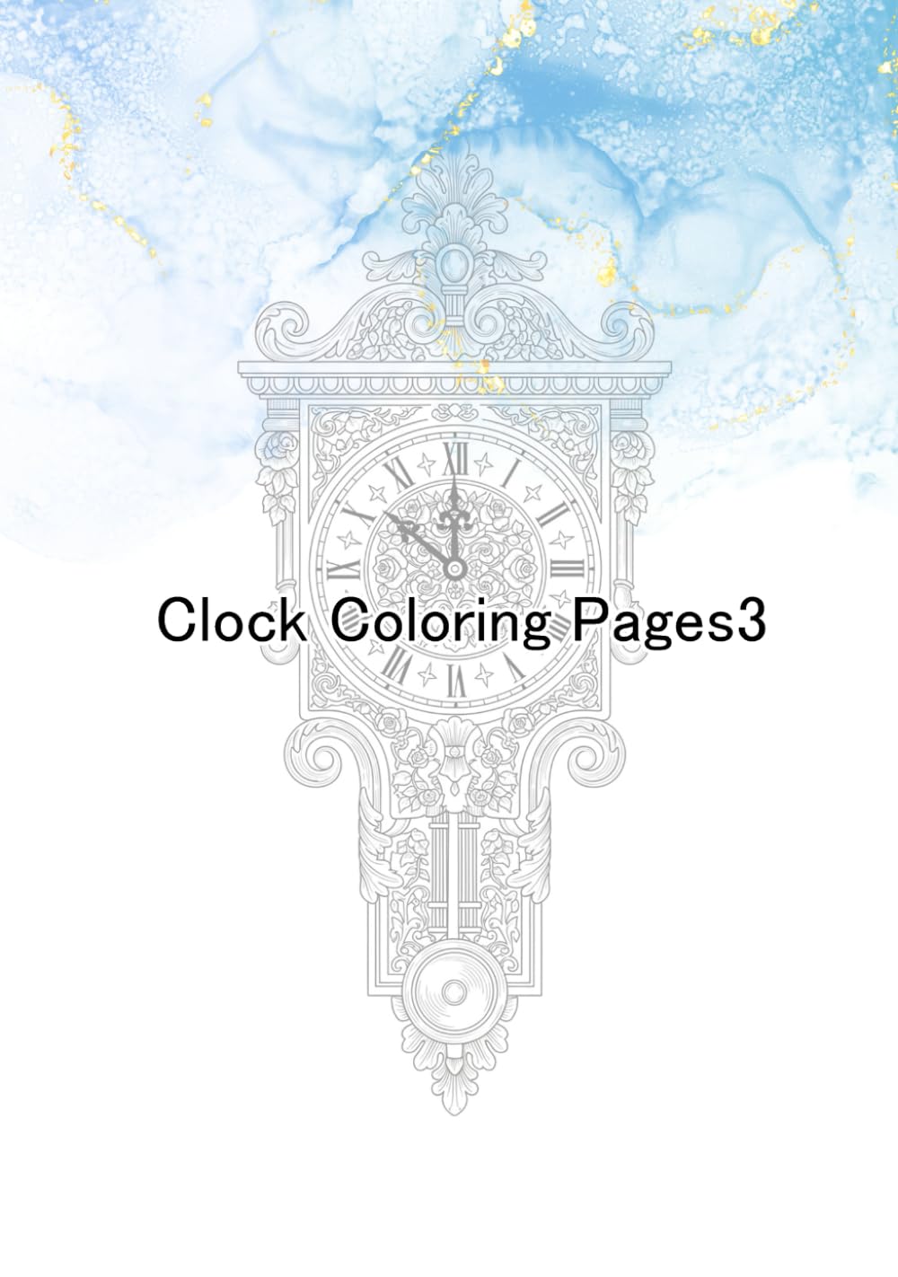 Clock Coloring Page 3 (時計の塗り絵)