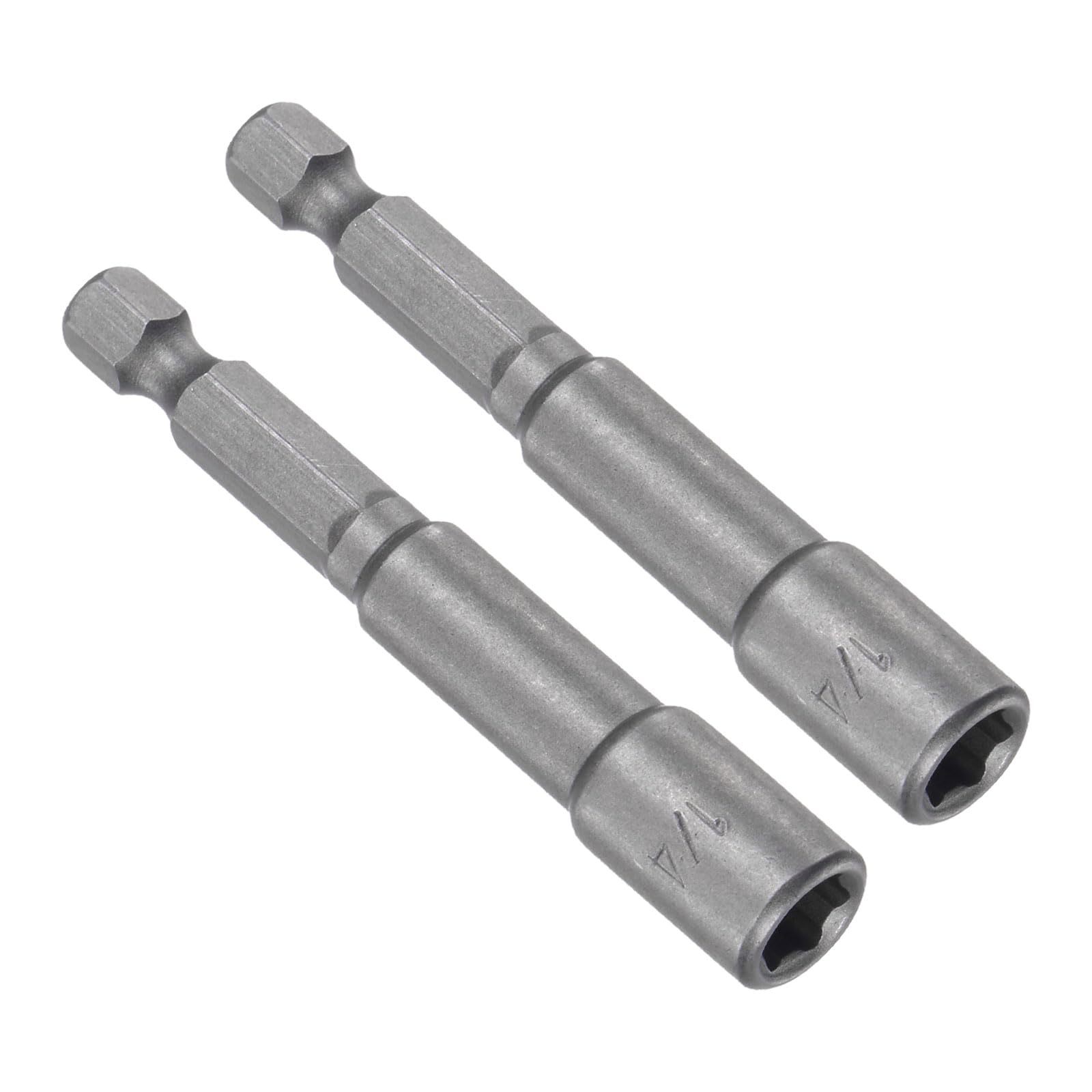 CoCud Quick-Change Nut Setter Driver Bit, 1/4-inch SAE 65mm Length 1/4" Shank, CR-V Magnetic Straight Shank Setter Drill Bits
