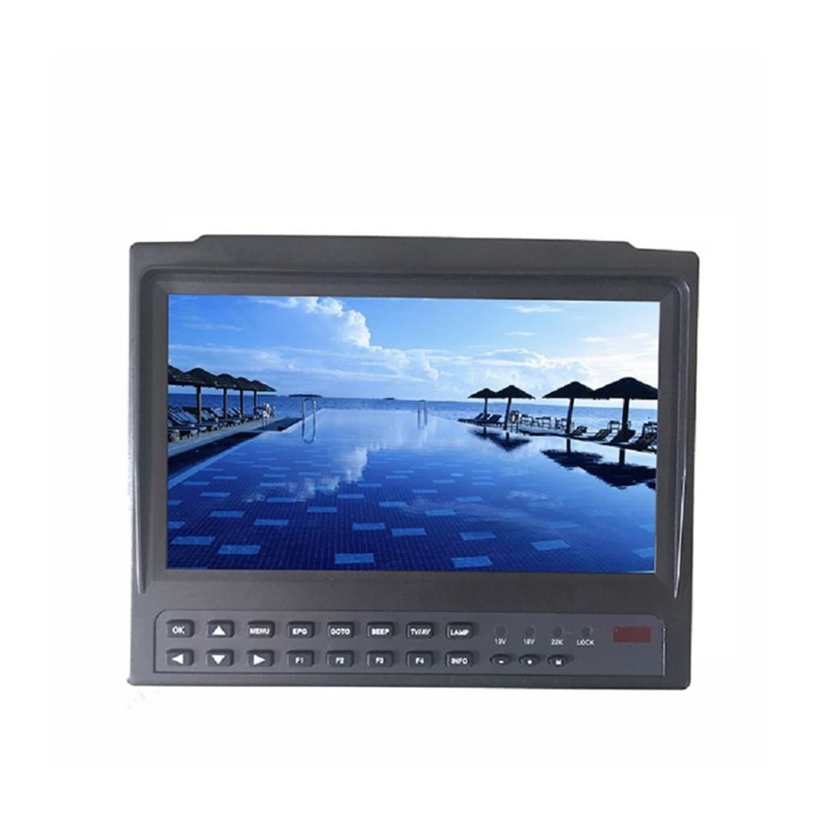 Satfinder KPT-719H + AHD TVI CVI DVB-S2 Medidor de Buscador de satélites Digital CCTV Cámara LCD retroiluminación KPT-719H + Receptor de satélite