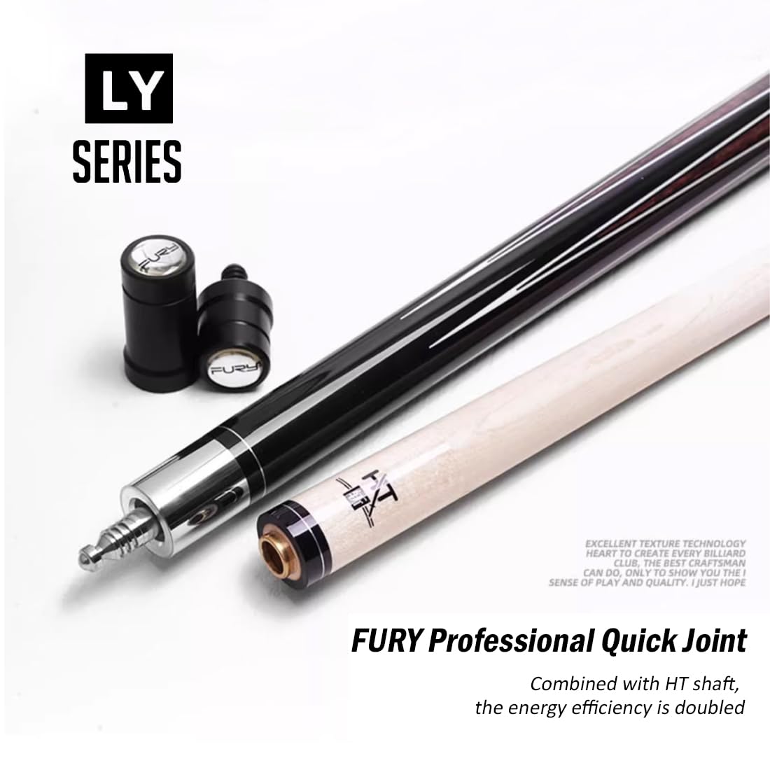 YEUEK Fury LY Series 58'' Billiard Pool Cue American Maple Shaft