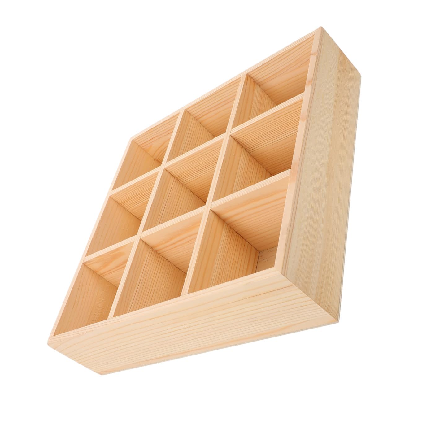 Gatuida Organizador de Almacenamiento Portátil de Bolsitas de Té y Azúcar de Madera, 9 Compartimentos para Encimera y Armario