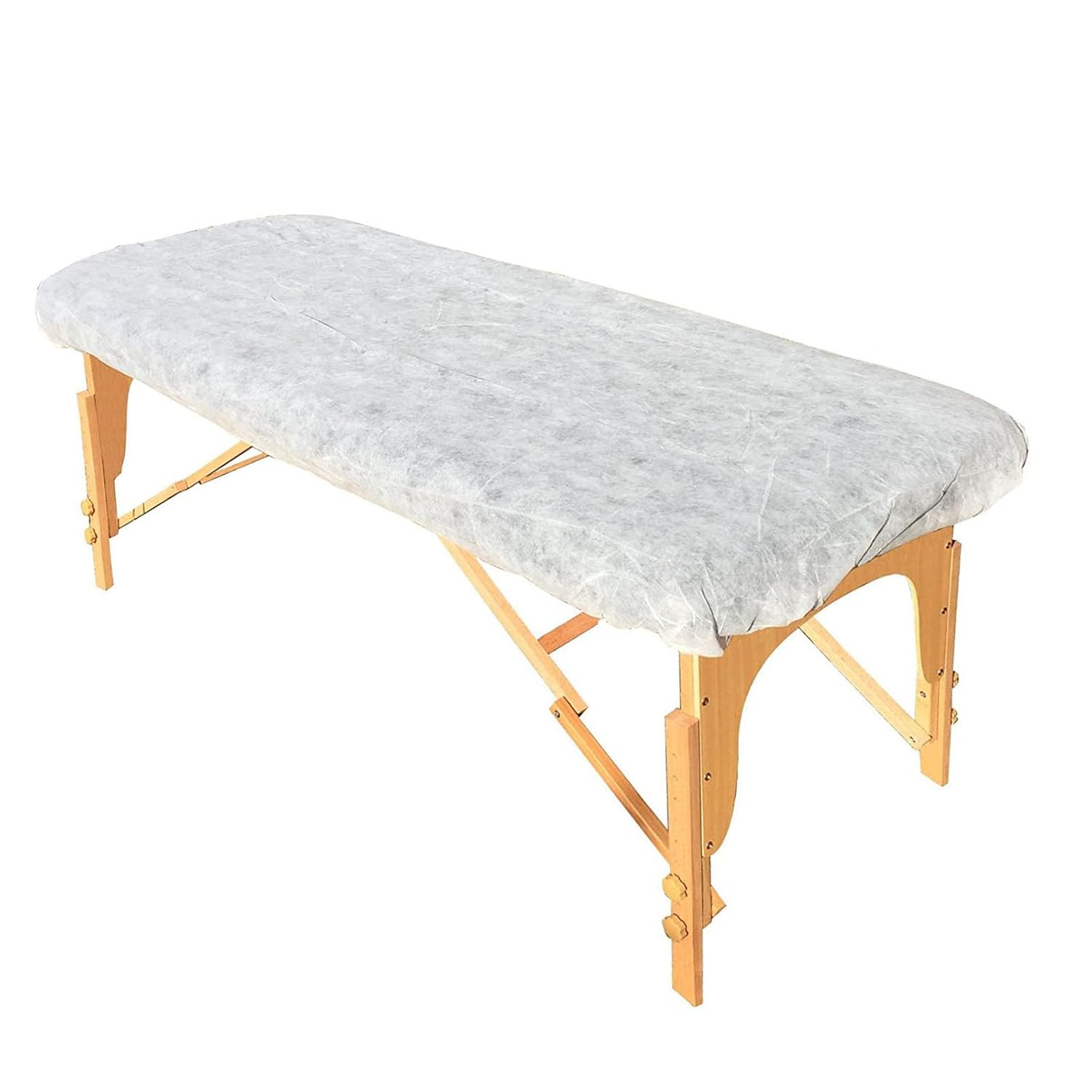 ZMDREAM Pack of 20 Small Size Disposable Fitted Massage Table Sheets Bed Covers with Elastic Maximum 75 x 30 inches White LZ028W