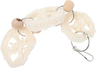SUPVOX Natural Loofah Bird Chew Toy Parrot Molar Plaything for Pet\'s Health Bird Chewing Toy for Cage Accessory