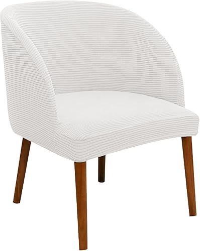 Miniatura 3 de SZJIAHTM 2 fundas para silla de comedor, respaldo redondo, curvado, suave, elástico, de mediados de siglo, moderno, para cocina, sala de estar