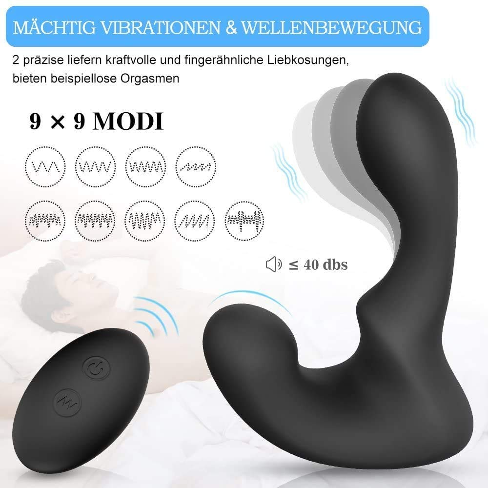 Massaggio della Prostata Stimolatore Analvibrator con Telecomando, 18 Vibrazione modalità, Caricatore USB, La Spina di estremità Impermeabile 100% per Gli Uomini Donne E Sue