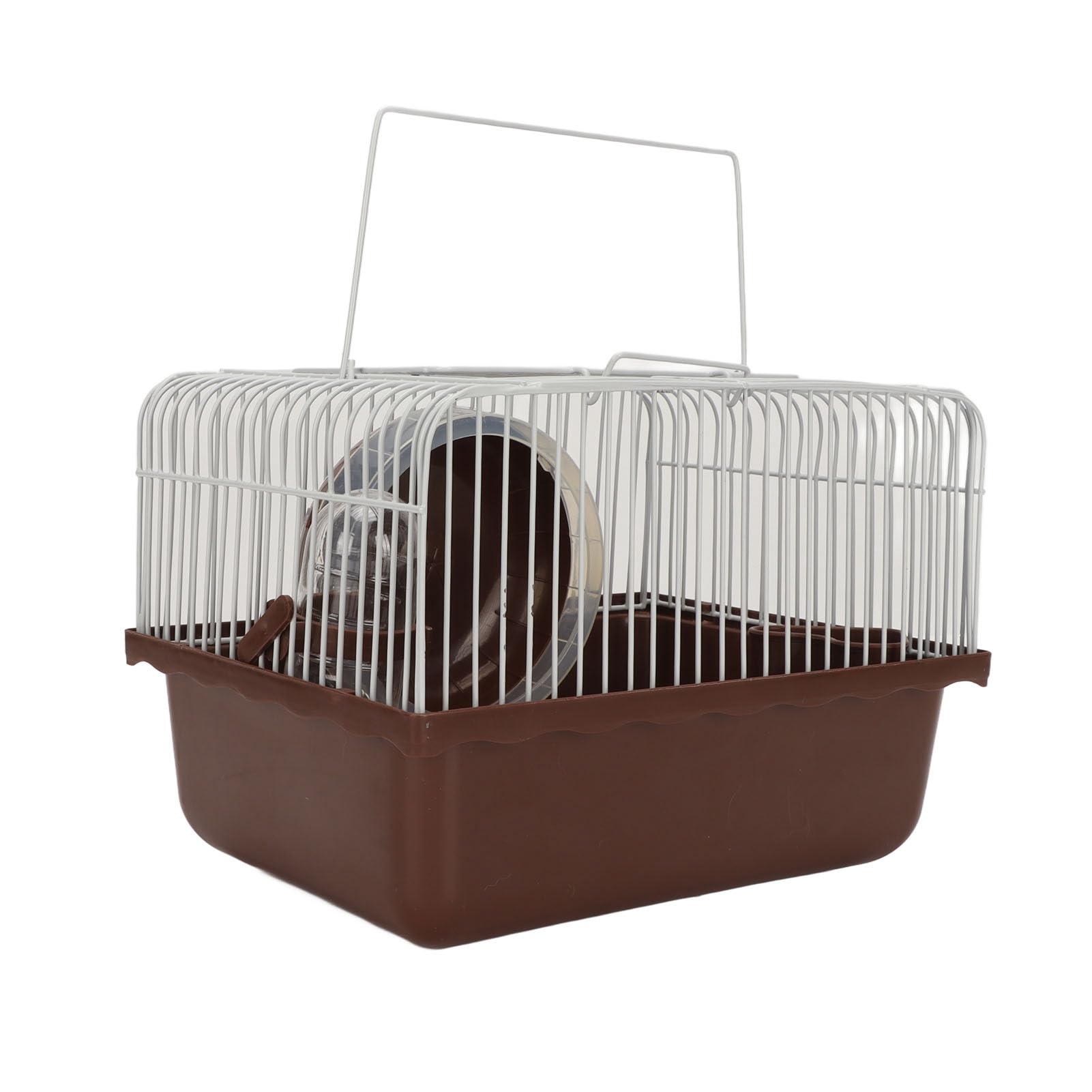 Hamster Cage, Portable Mice and Rat Habitat with Running Wheel, Water Bottle, Food Bowl, Breathable Pet Cage, Animal Habitat for Guinea Pigs, Hedgehog, Rabbits, Golden Bears