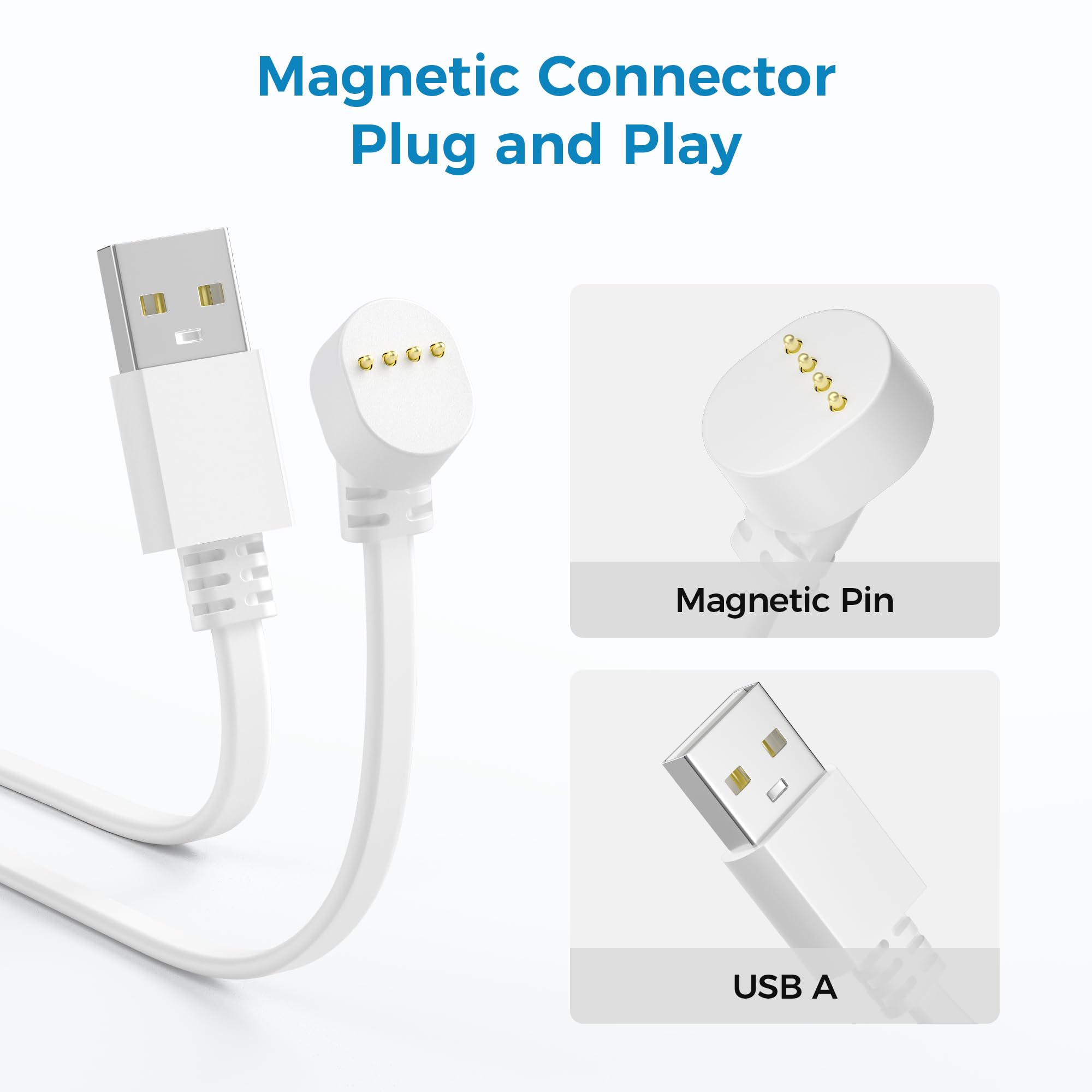 Itramax Power Cable for Google Nest Cam Outdoor or Indoor,Batte/ry,20FT/6M Long Weatherproof Charging Cable with Charger 5V2A for Nest Camera(Battery),Continuous Charger,Outdoor Indoor Cord