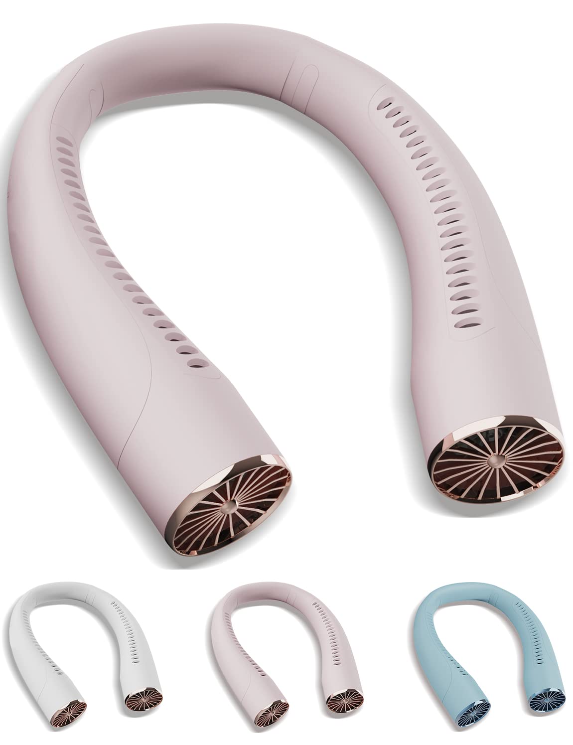 KENSUKA Ventilatore da Collo NF3, 4000mAh USB Ventilatore Collo Ricaricabile con 3 Velocità Regolabili, 180° Regolabile - Ideale per Sport, Pendolarismo & Viaggio