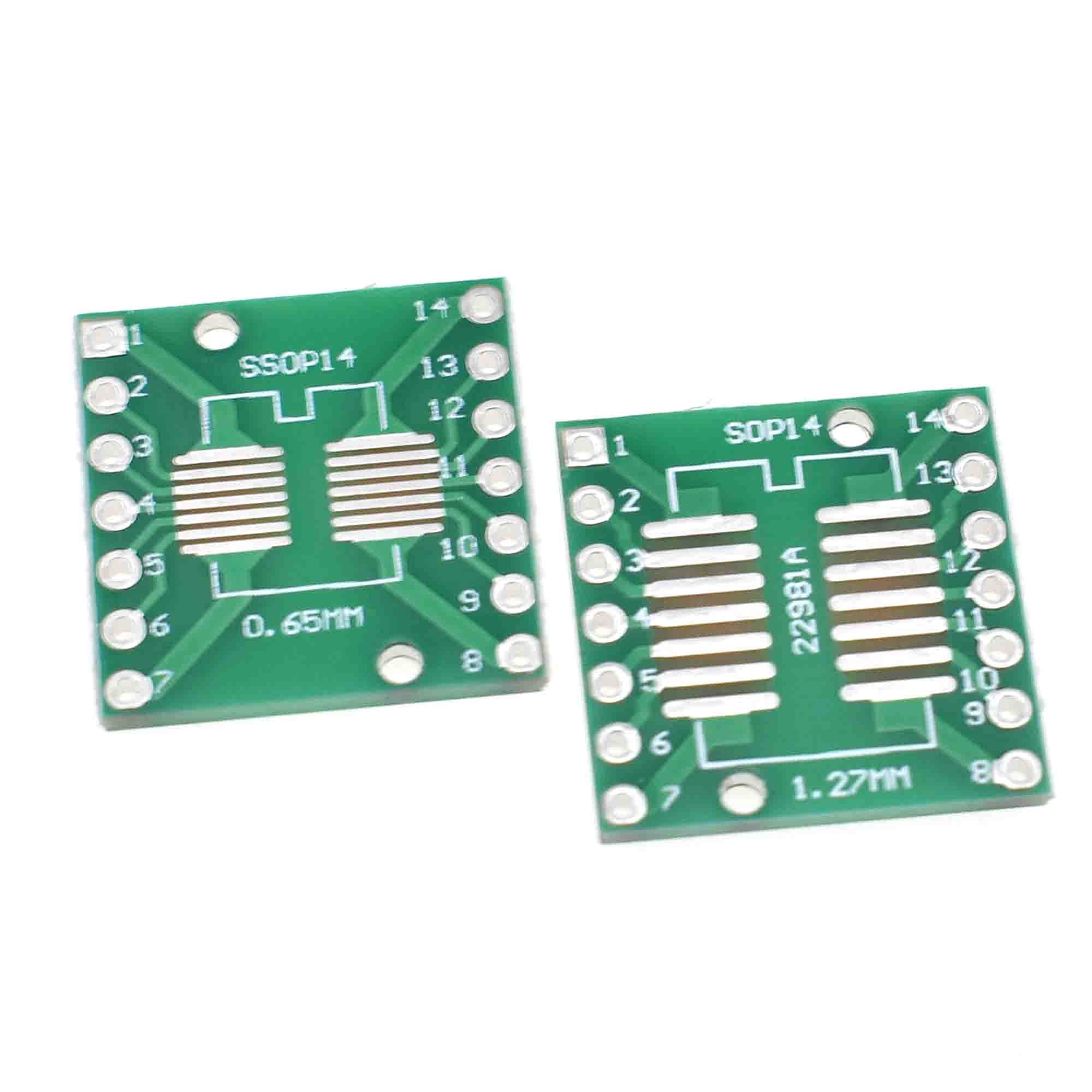 3 Pezzi Adattatore PCB Da SOP14 / SSOP14 / TSSOP14 A DIP &ndash; Nuovo