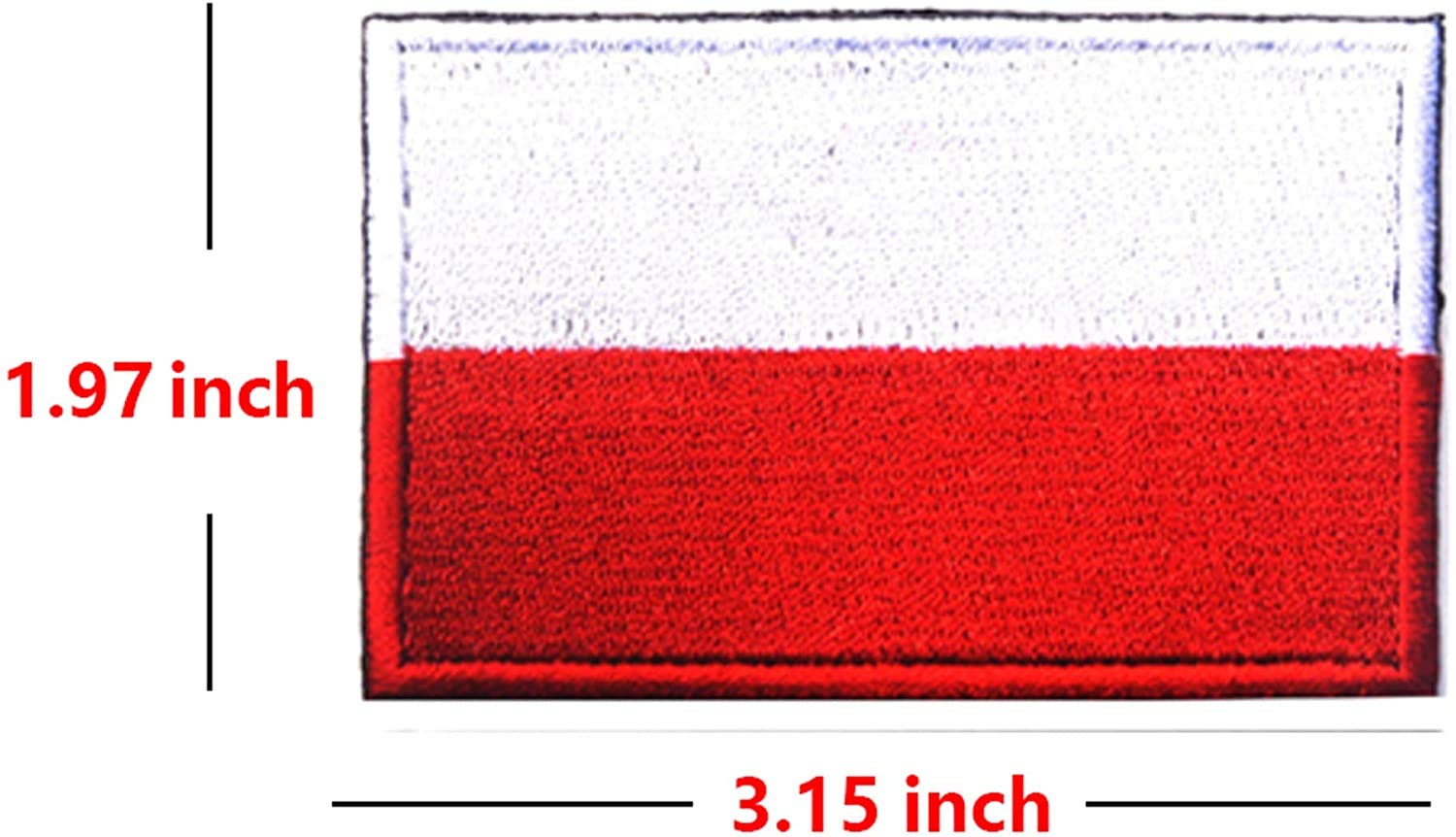 Souvenir Polonia Viaggio Toppa Bandiera Polacca Ricamata - Adesivo Termico Per Ferro, Souvenir Da Viaggio Patch Ferro Su Ferro - Foto 9