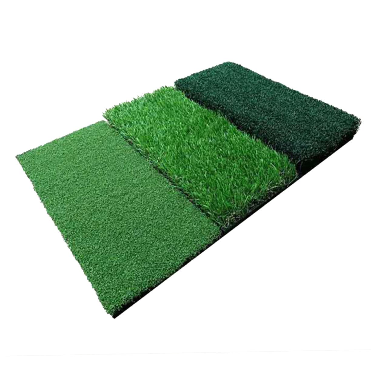 GOOHOCHY Practice Mat Set 3 Different Lengths of Grass Portable Hitting Pad Easy Folding