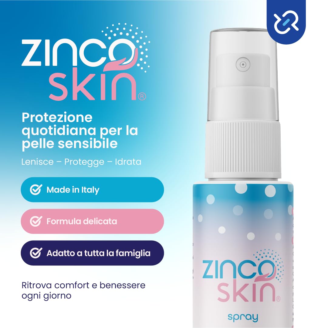 Zinco Skin 100 ml Cambio Pannolino Ossido di Zinco Olio di Argan Tea Tree Oil Made in Italy