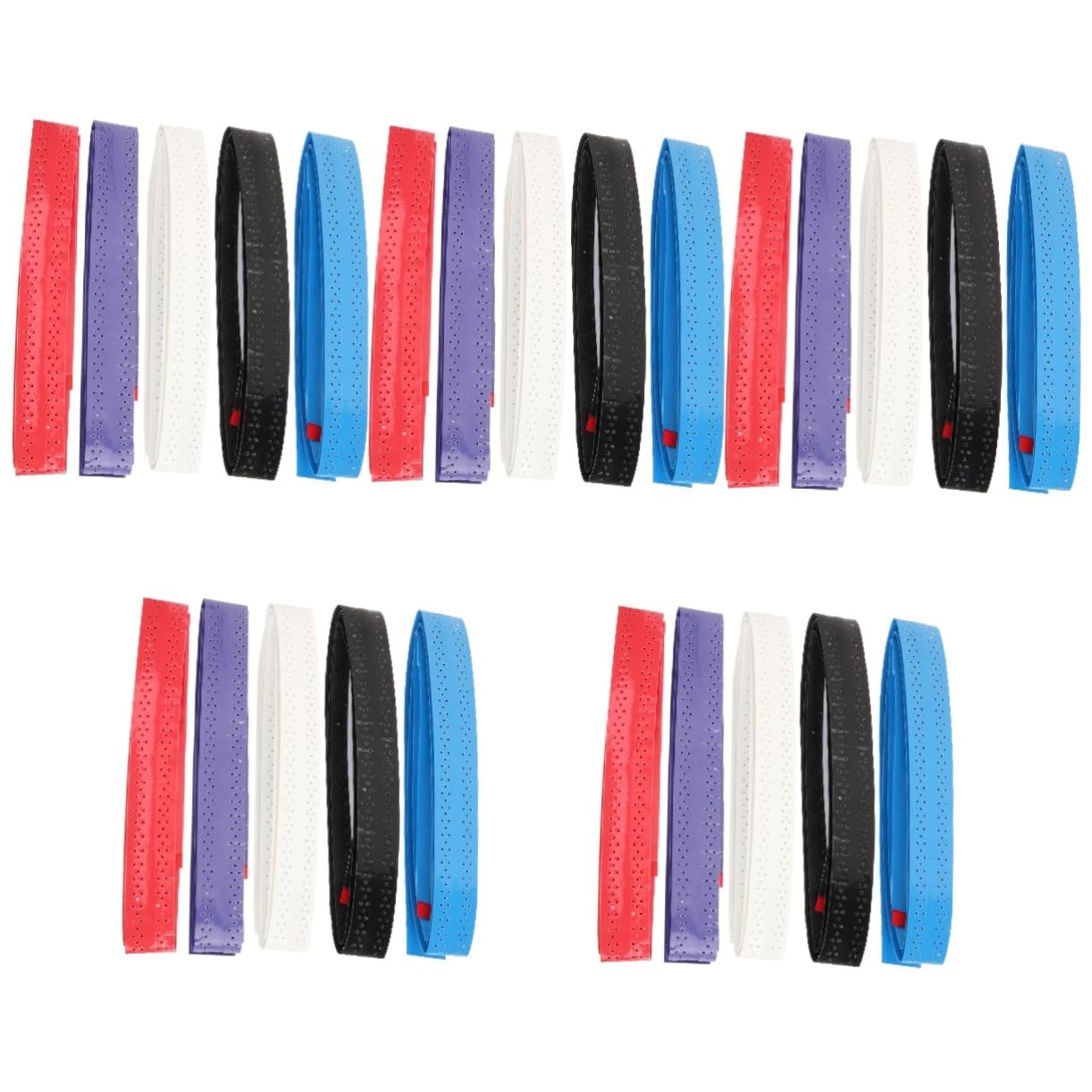 INOOMP 5 Set di Nastri Adesivi Assorbenti per Racchette da Tennis - Fasce per Racchette per Una Maggiore Longevità 5 Pezzi*5