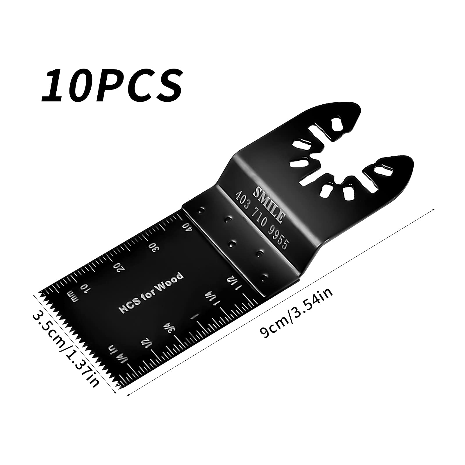 10 sztuk brzeszczotów do piły oscylacyjnej, 35 mm, zestaw akcesoriów, narzędzie wielofunkcyjne, brzeszczoty oscylujące do cięcia drewna, metalu, tworzyw sztucznych