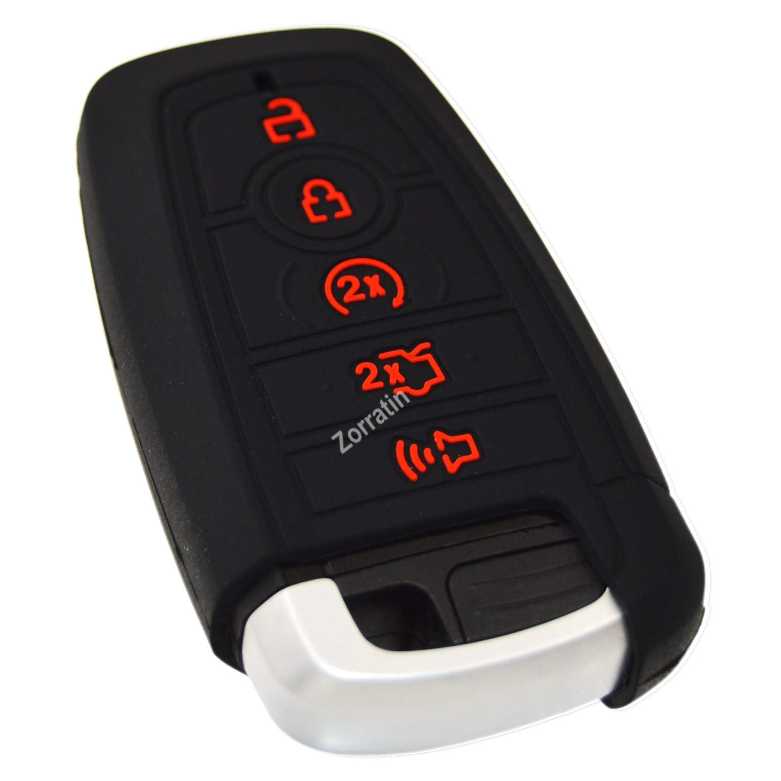 Silicone Key Case Fob Shell Cover For Ford F-150 Ecosport Explorer Edge Fusion E - Foto 2