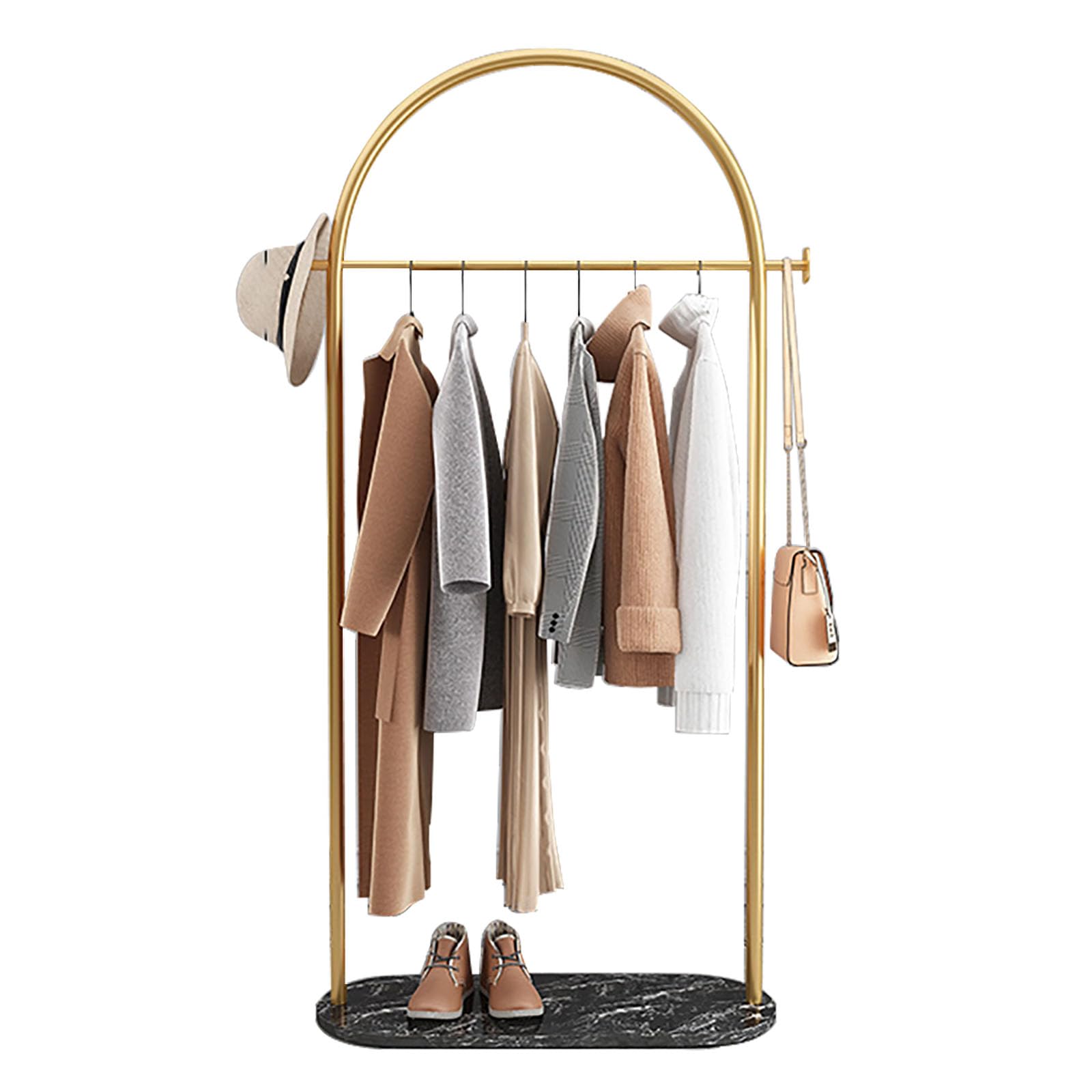 HPTHLY Portable Freestanding Garment Rack - Versatile Clothing Sto For Coats, Shirts, Sweaters & More - Perfect For Bedroom (C-80Cm)