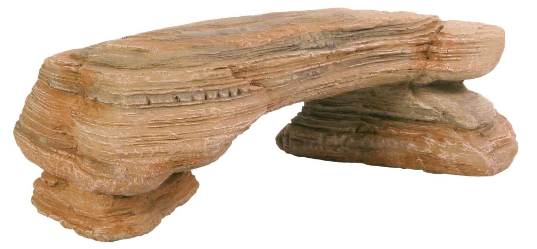 TRIXIE Rock Plateau for Terrariums and Aquariums - Sandstone Look - Made of Polyester Resin - 29 x 14 x 9 cm - 8846