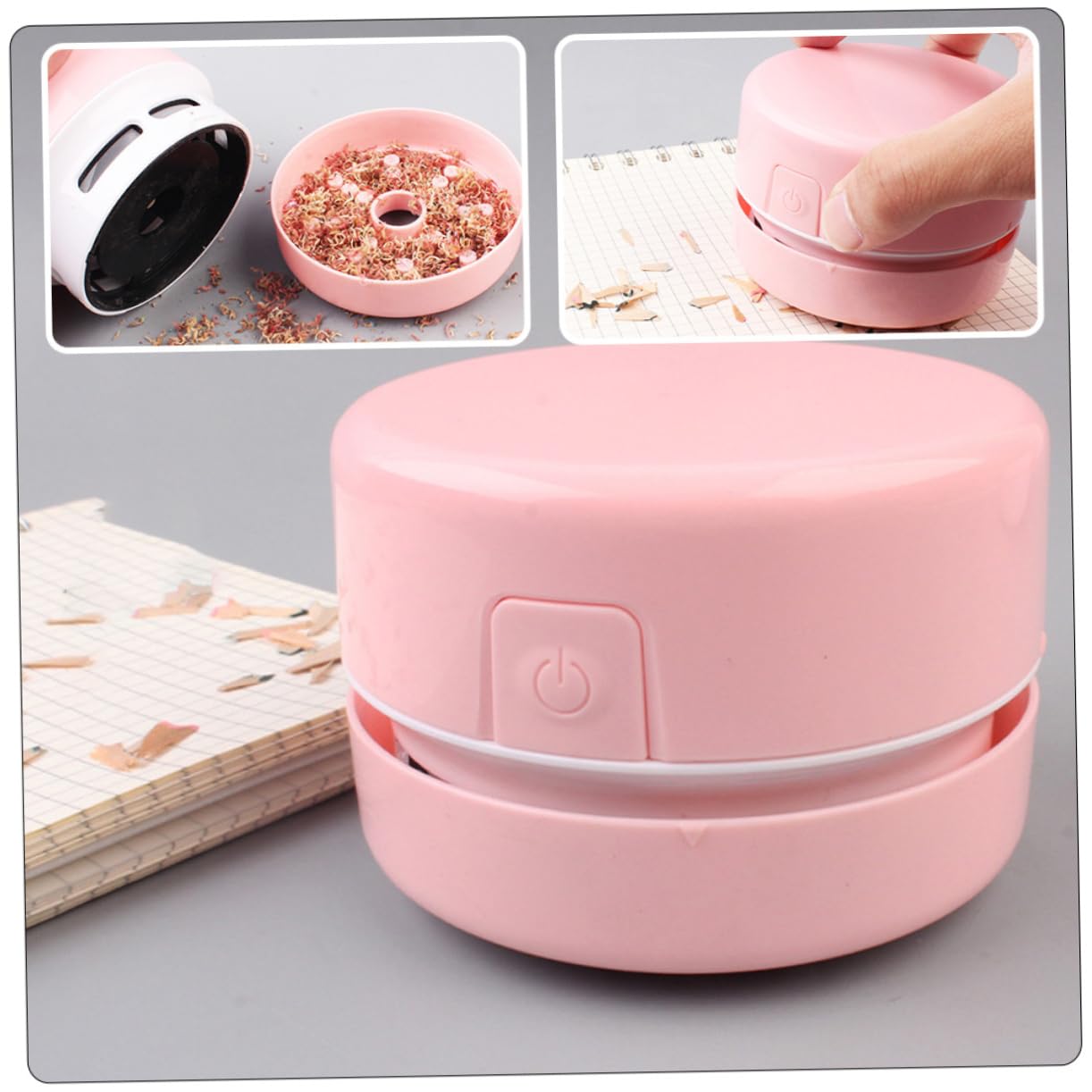 Happyyami Furniture Vacuum Cleaner Mini Vacuum for Desk Home Accessory Lightweight Battery Operated for Office Home Use