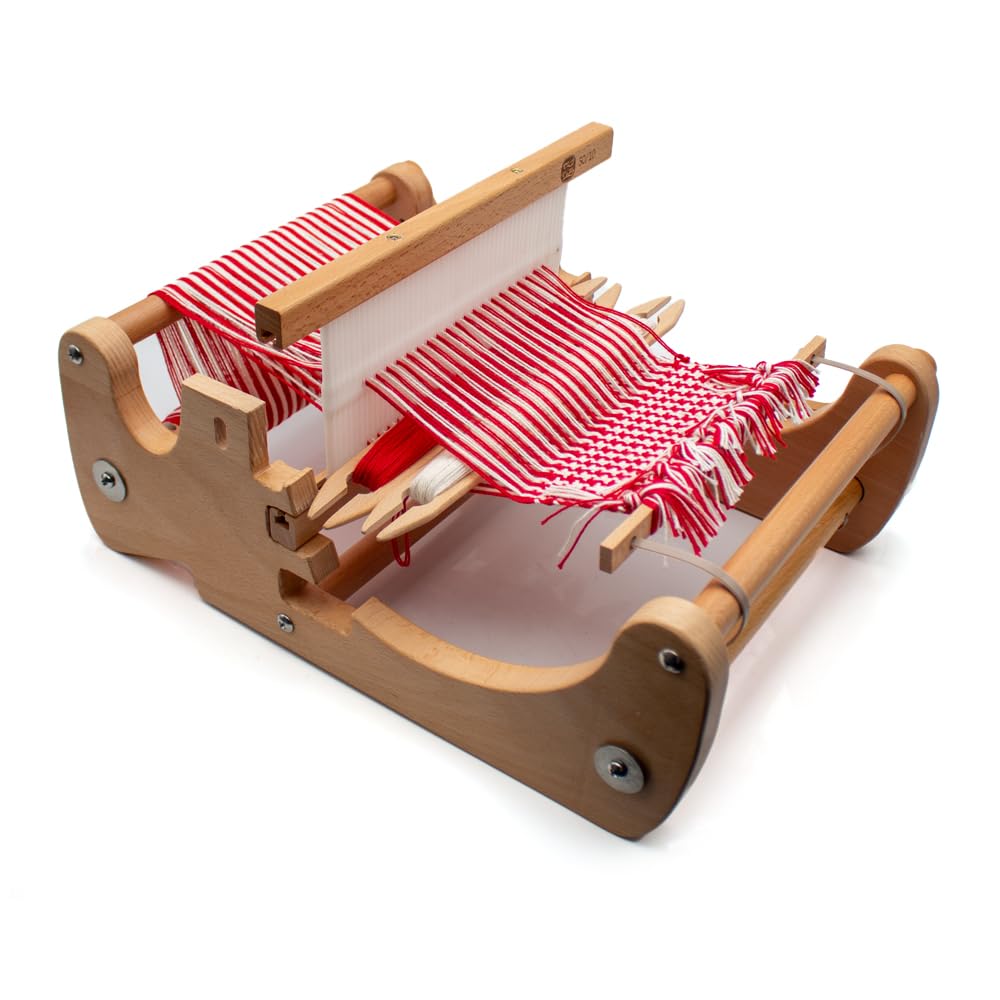 Household Desktop Loom Simple DIY Handmade Weaving Knitting Machine Beech Frame Adjustable Weaving Density ZZ201