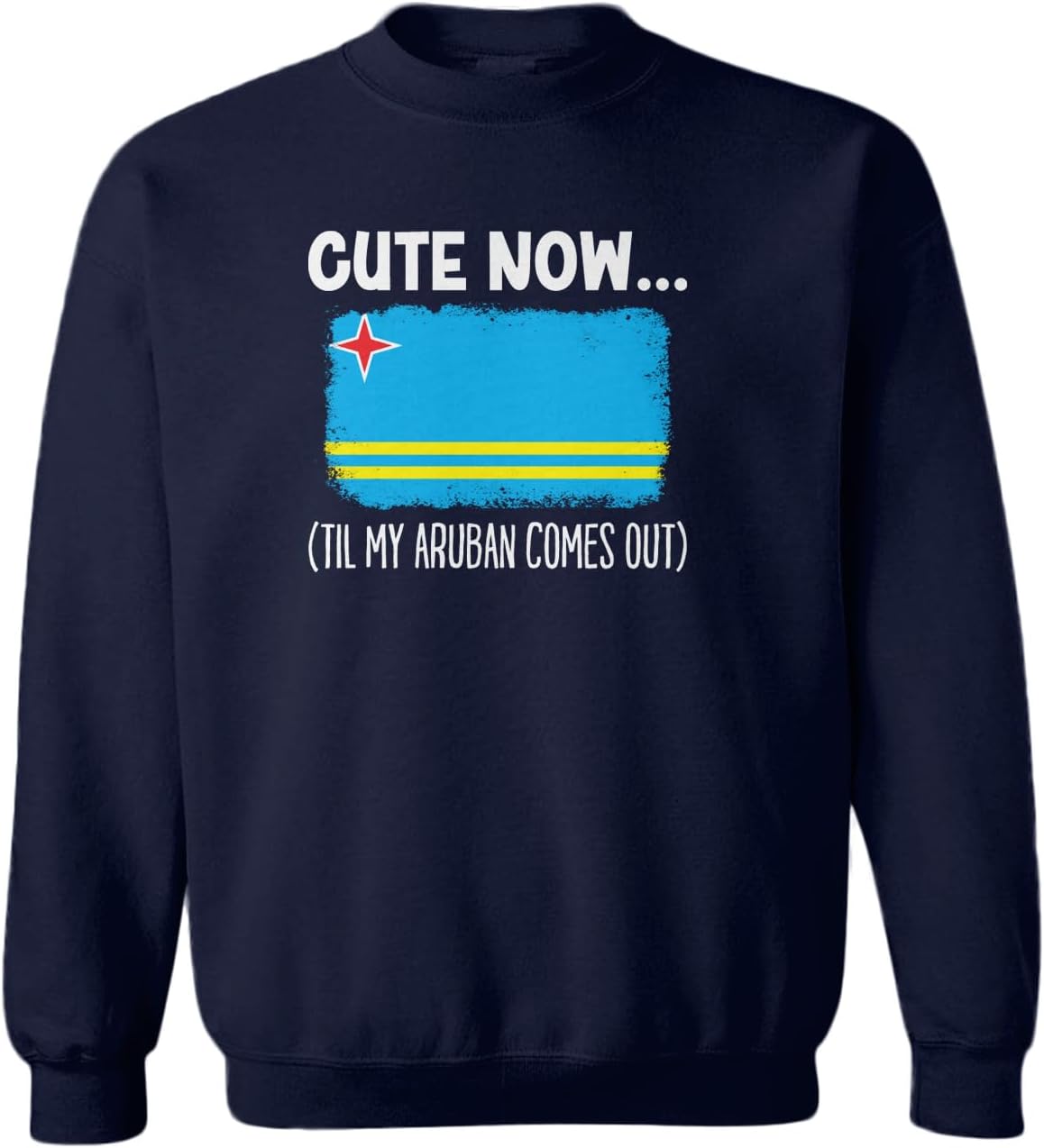 Cute Now… Til My Aruban Comes Out Toddler Fleece Crewneck Sweater