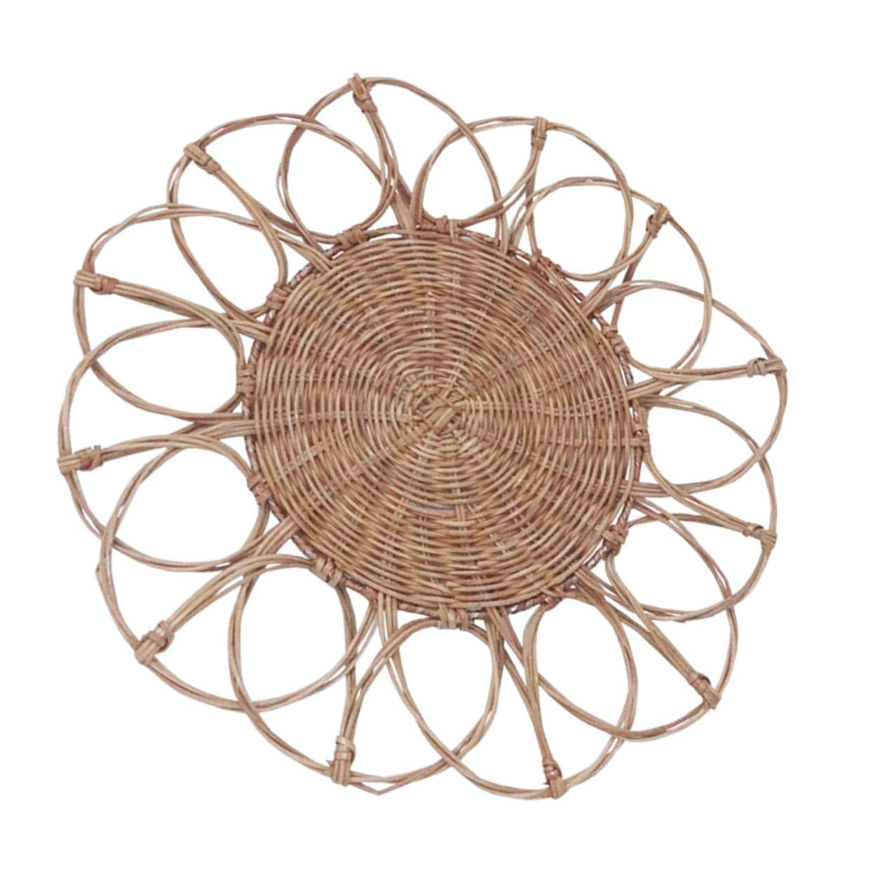 Angoily 1 Pc Colgante De Ratán Decoraciones Para Salas De Casa Departamento Decoración Colgante De Pared De Ratán Platos De Mimbre Oficina Rota Cesta Para Colgar En La Pared Bohemia