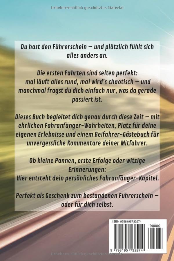 Beifahrer Gästebuch für Fahranfänger zum Führerschein – Vorschau 2