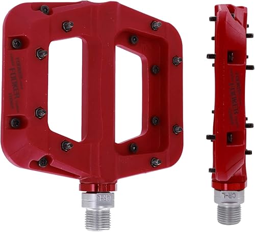 Miniatura 3 de Pedales FOOKER MTB para bicicleta de montaña, 3 rodamientos, antideslizantes, ligeros, de fibra de nailon, pedales de plataforma de bicicleta para
