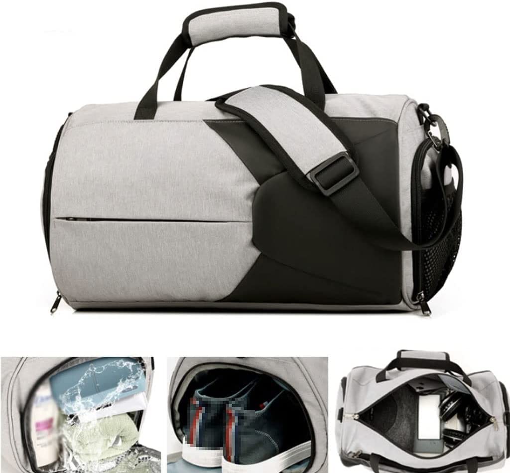 Borsoni da Viaggio Borsone da Viaggio in Tessuto Impermeabile di Grande capacità con Scomparto per Scarpe Borsa da Palestra per la Notte per Donna e Uomo per i Viaggi e Lo Sport