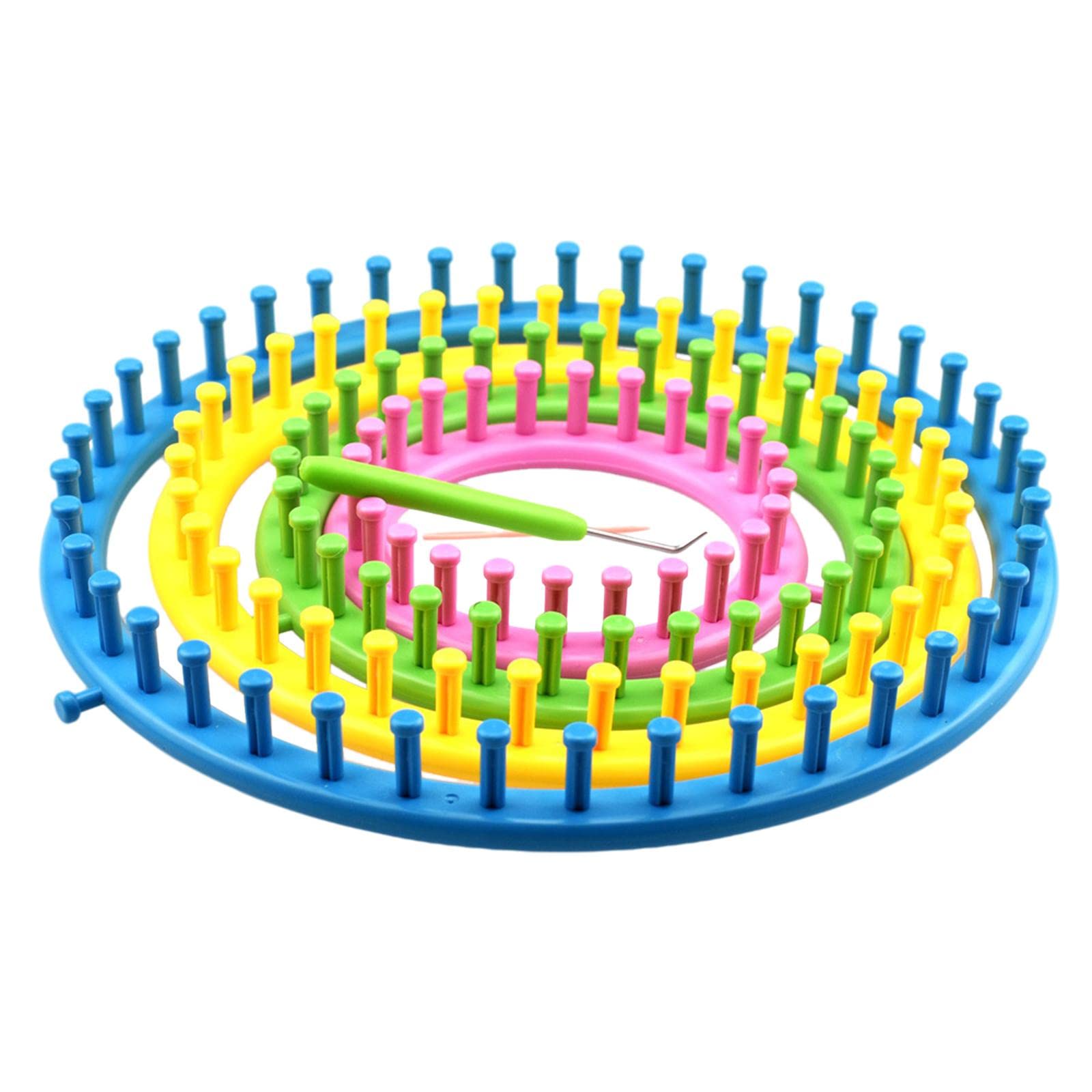 Set of 4 Circle Looms Knitting Kit with Hook Needle DIY Poly |Crafts | Needlecrafts & Yarn | Crocheting & Knitting | Knitting Boards & Looms-image-23